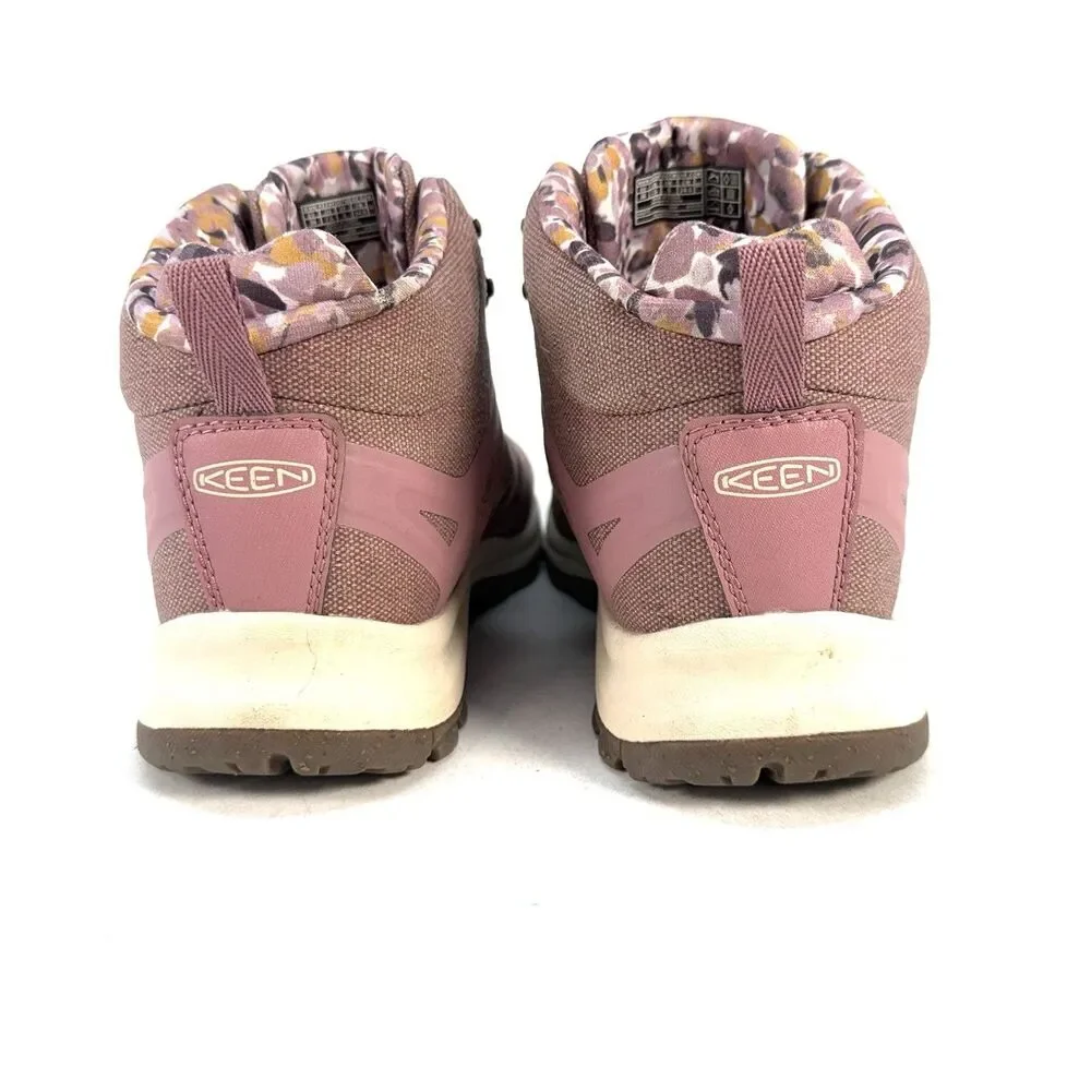 KEEN Terradora II Hiking Boots Women 7.5 Waterproof Mid-Top Nostalgia Rose Birch